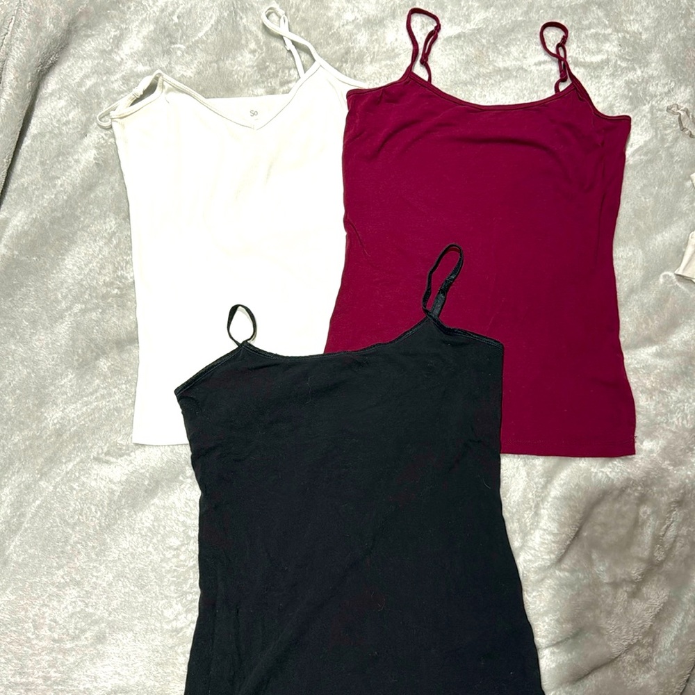 Three SO camis